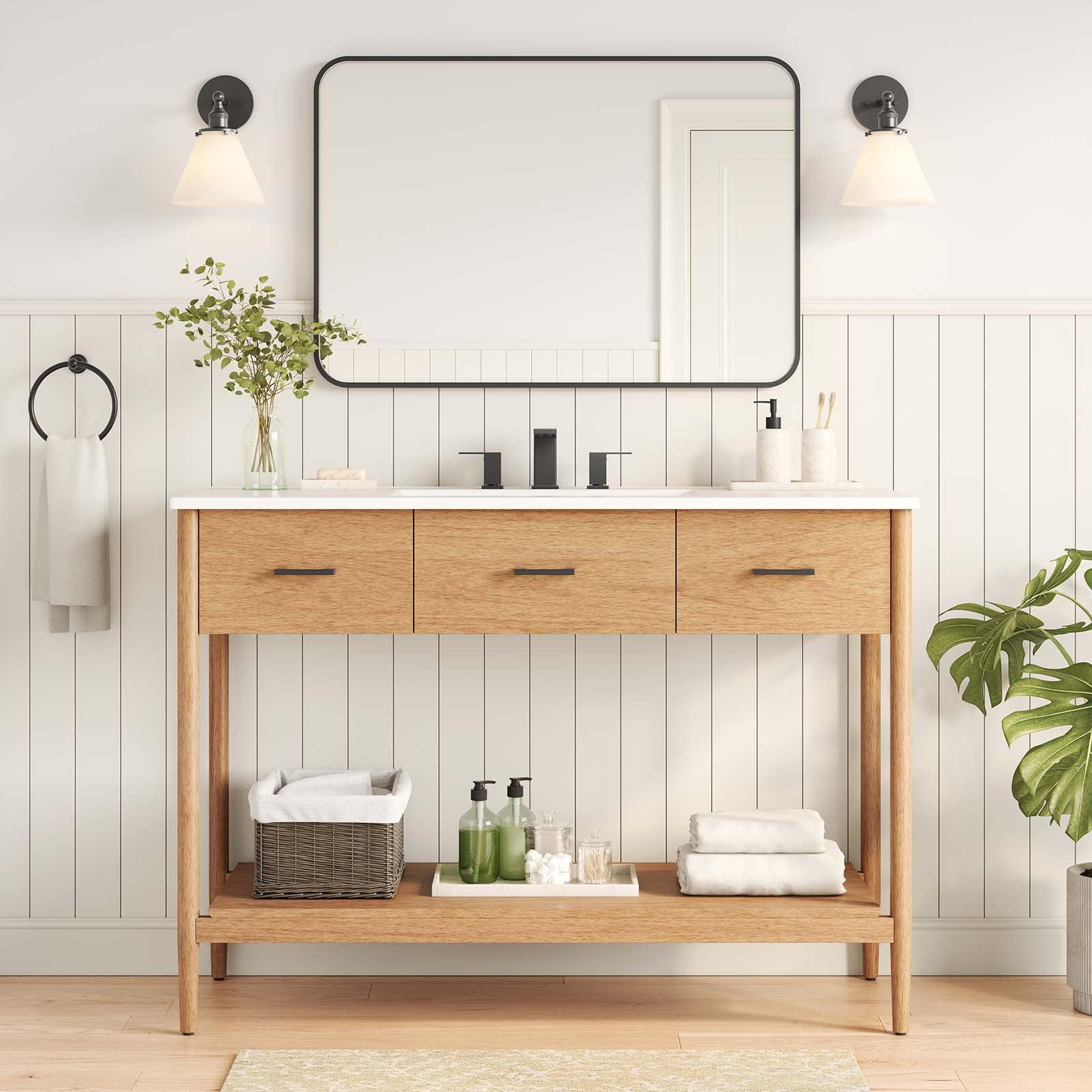 Modway Zaire 46.5" Double Bathroom Vanity Base Only