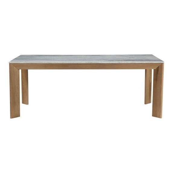 Moe's Home Collection Angle Marble Dining Table Rectangular Large