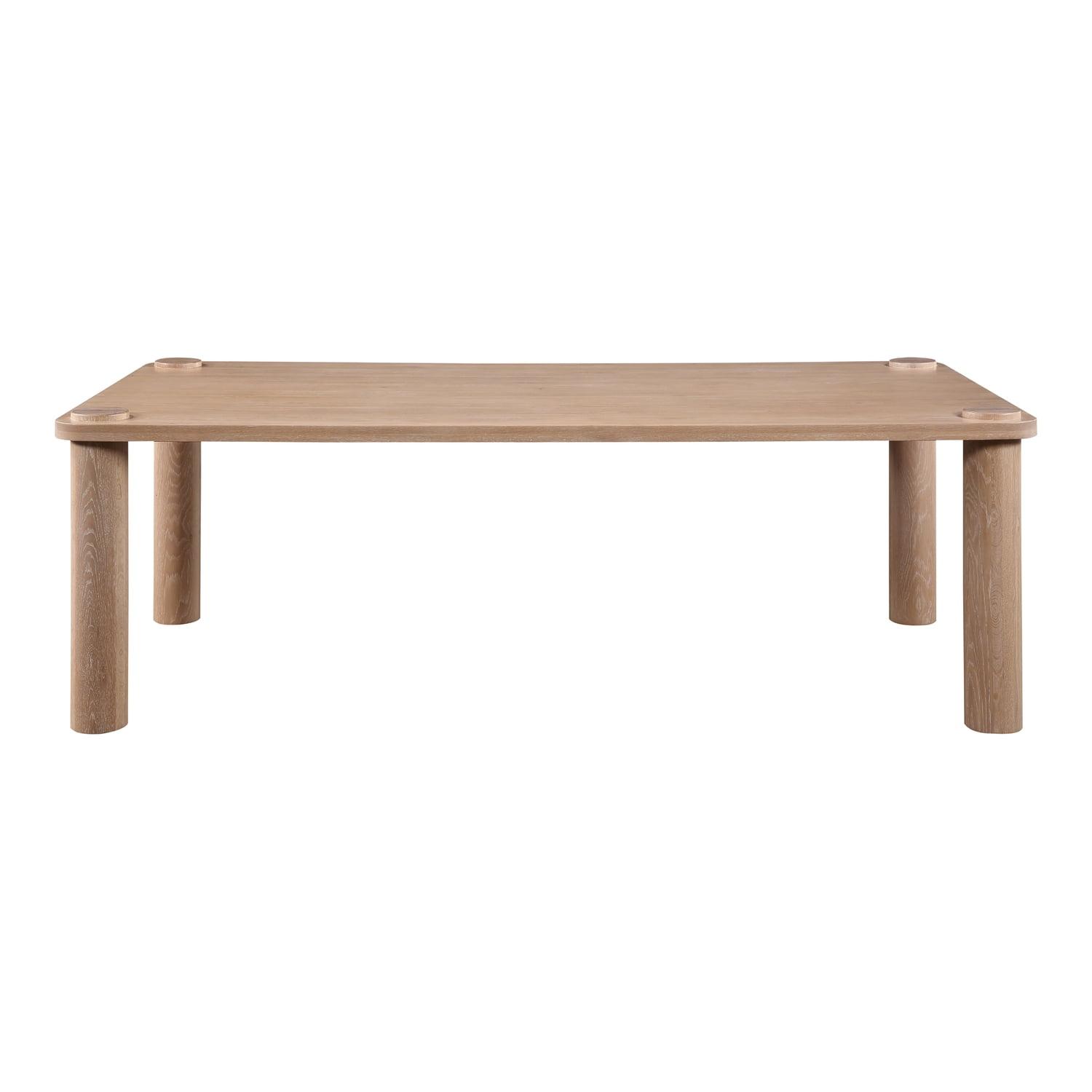 Scandinavian Modern Solid Oak Extendable Dining Table