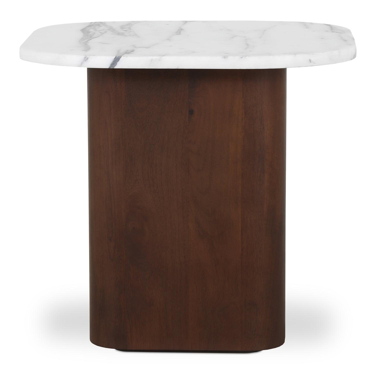 Wade Logan® Cealain Accent Table White Calacatta Marble | Wayfair