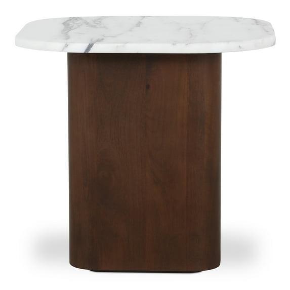 Wade Logan® Cealain Accent Table White Calacatta Marble