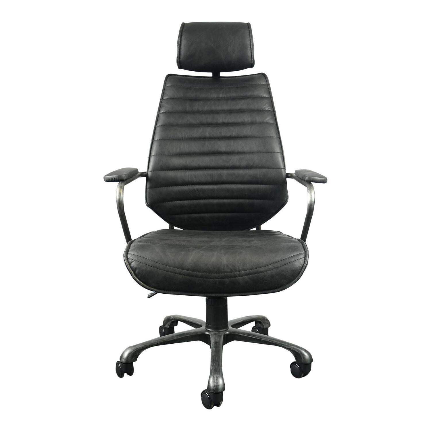 Harbor Leather Swivel Desk Chair