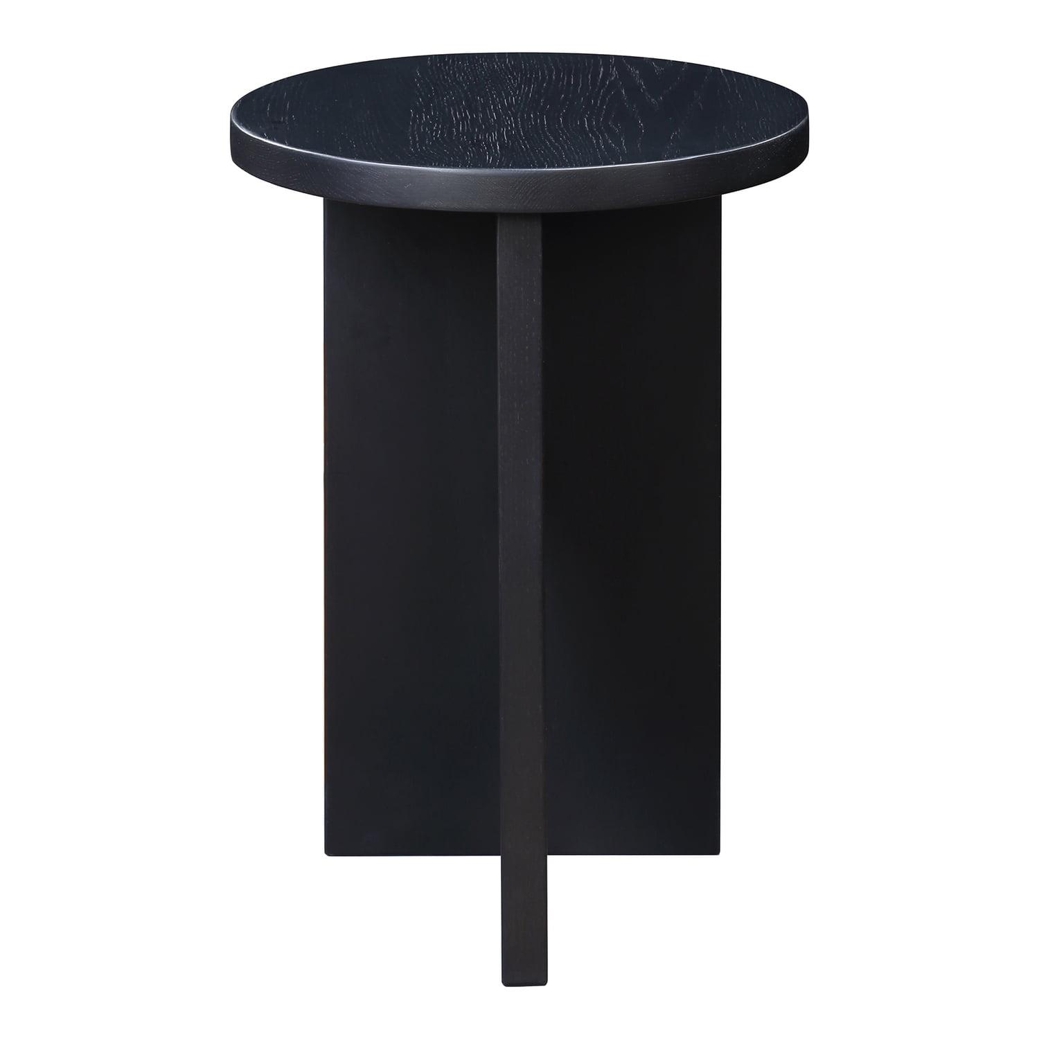 Durante Round Side Table - Black