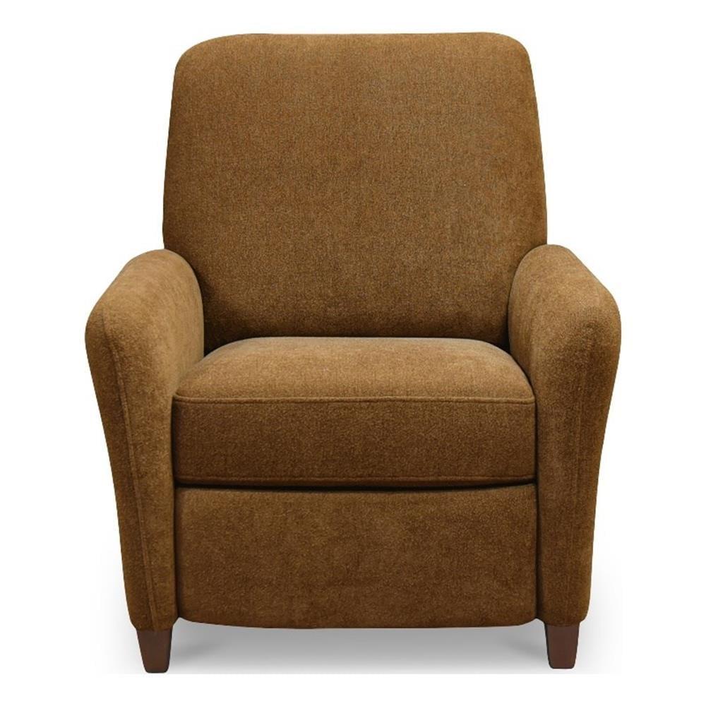 Moe's Home Collection Luna Recliner Chair Ochre Brown Fabric