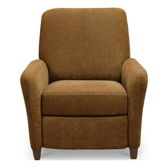 Moe's Home Collection Luna Recliner Chair Ochre Brown Fabric