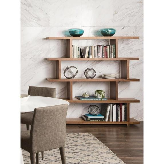 Modern Staggered Bookshelf (63")