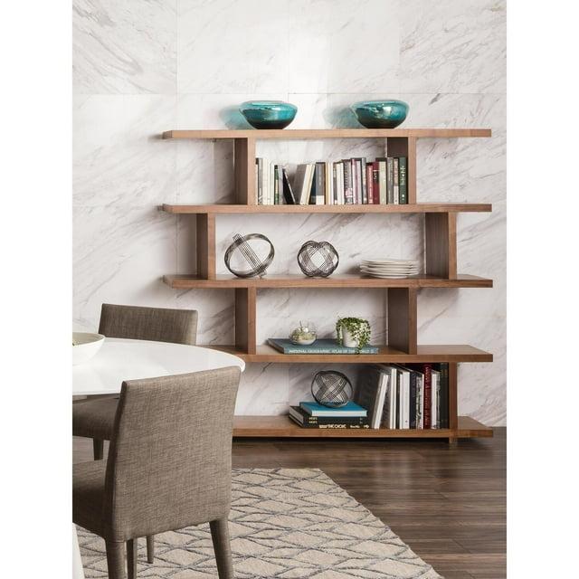 Modern Staggered Bookshelf (63")