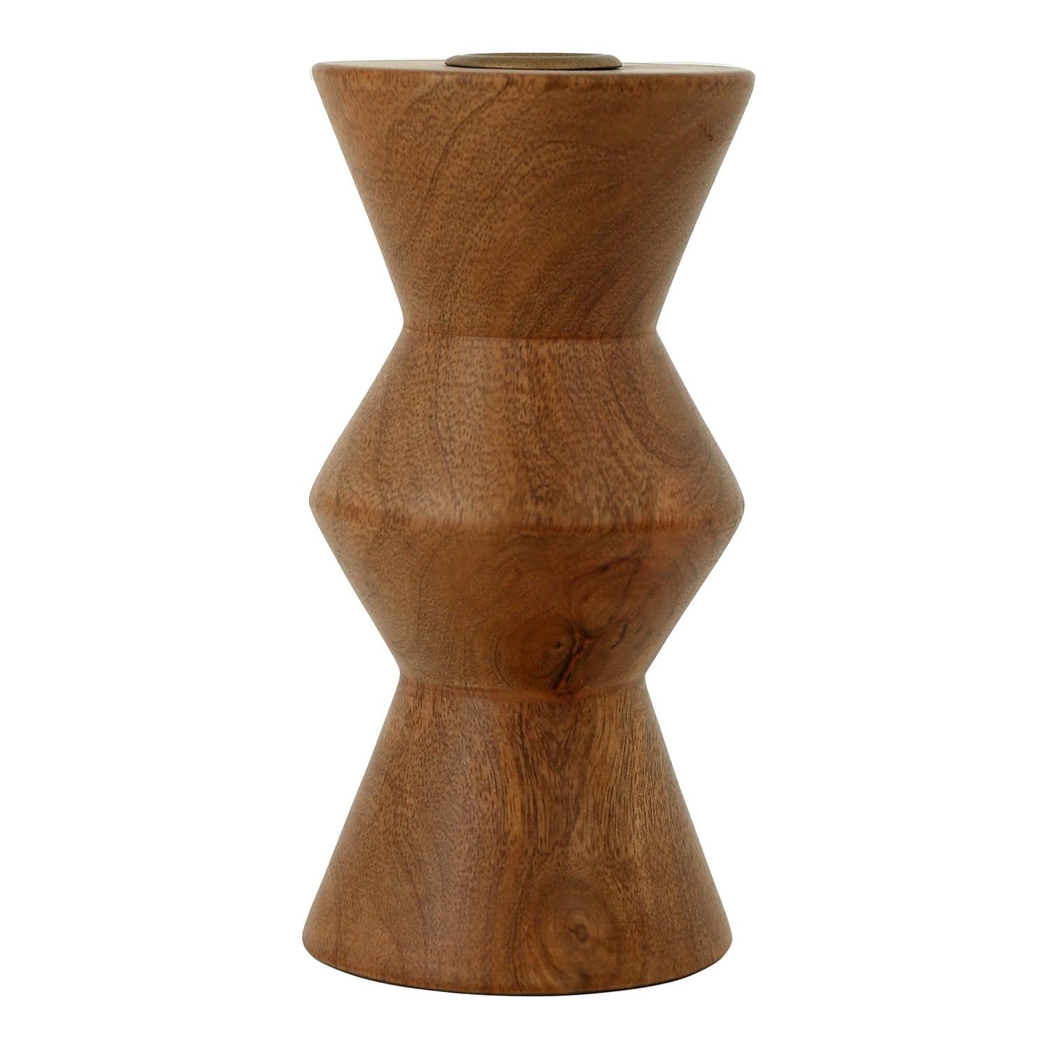 Mancha Candle Holder - Brown/Small