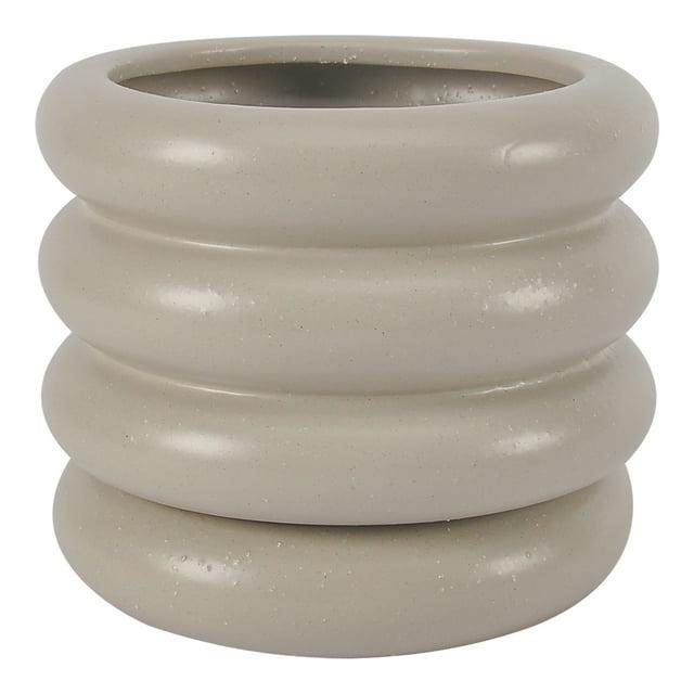 WAVA PLANTER LARGE FLAT GREY