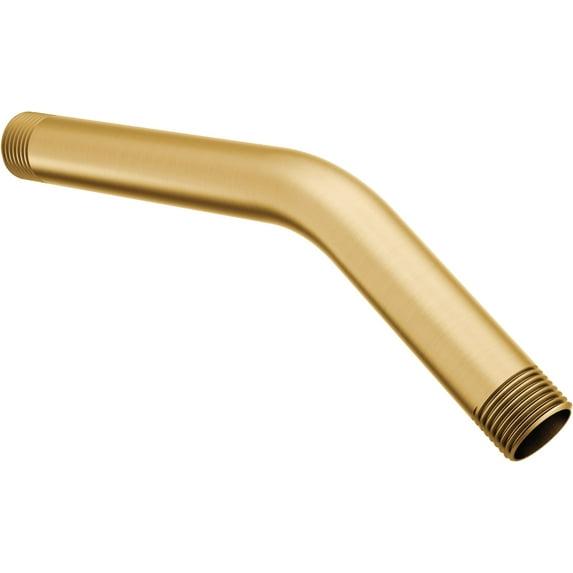 Brushed gold shower arm line list items