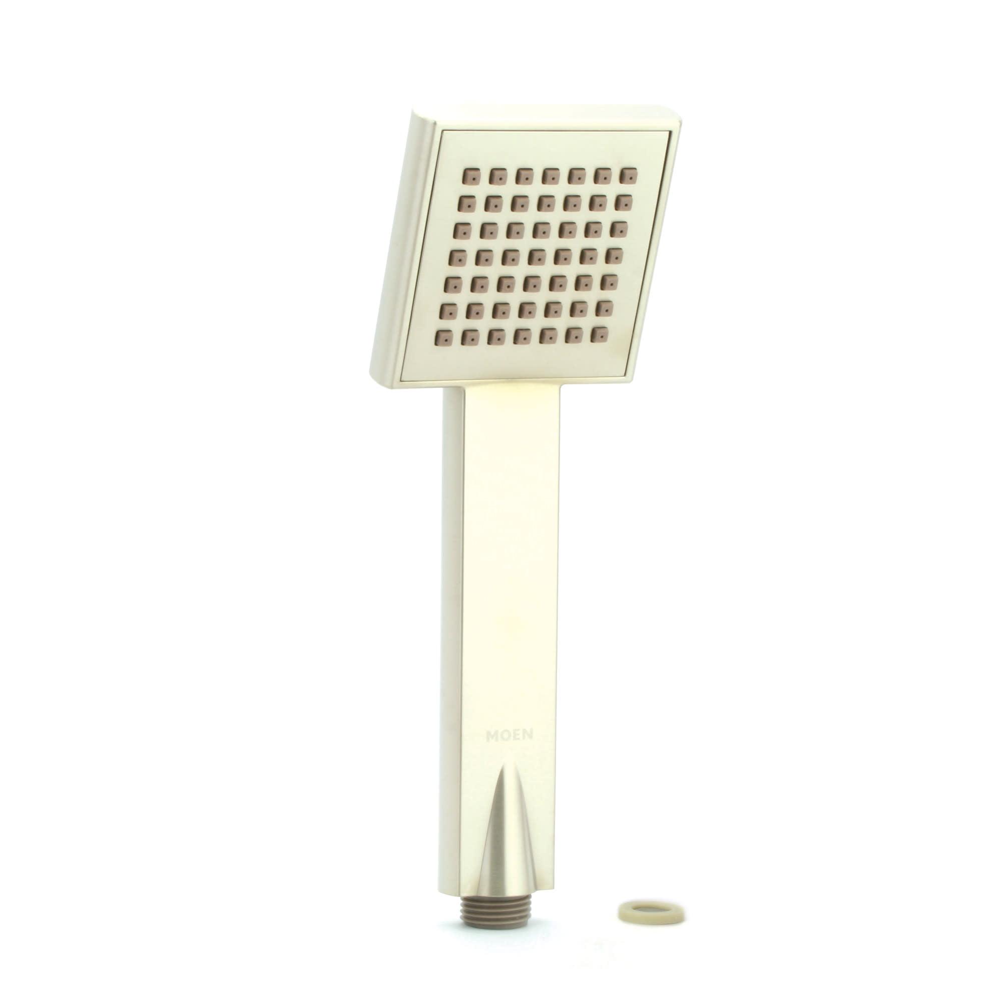 Brushed Nickel Square Eco-Friendly Handheld Showerhead