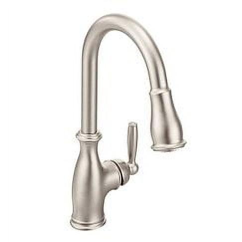Brantford Pull Out Single Handle Kitchen Faucet with PowerBoost and Reflex