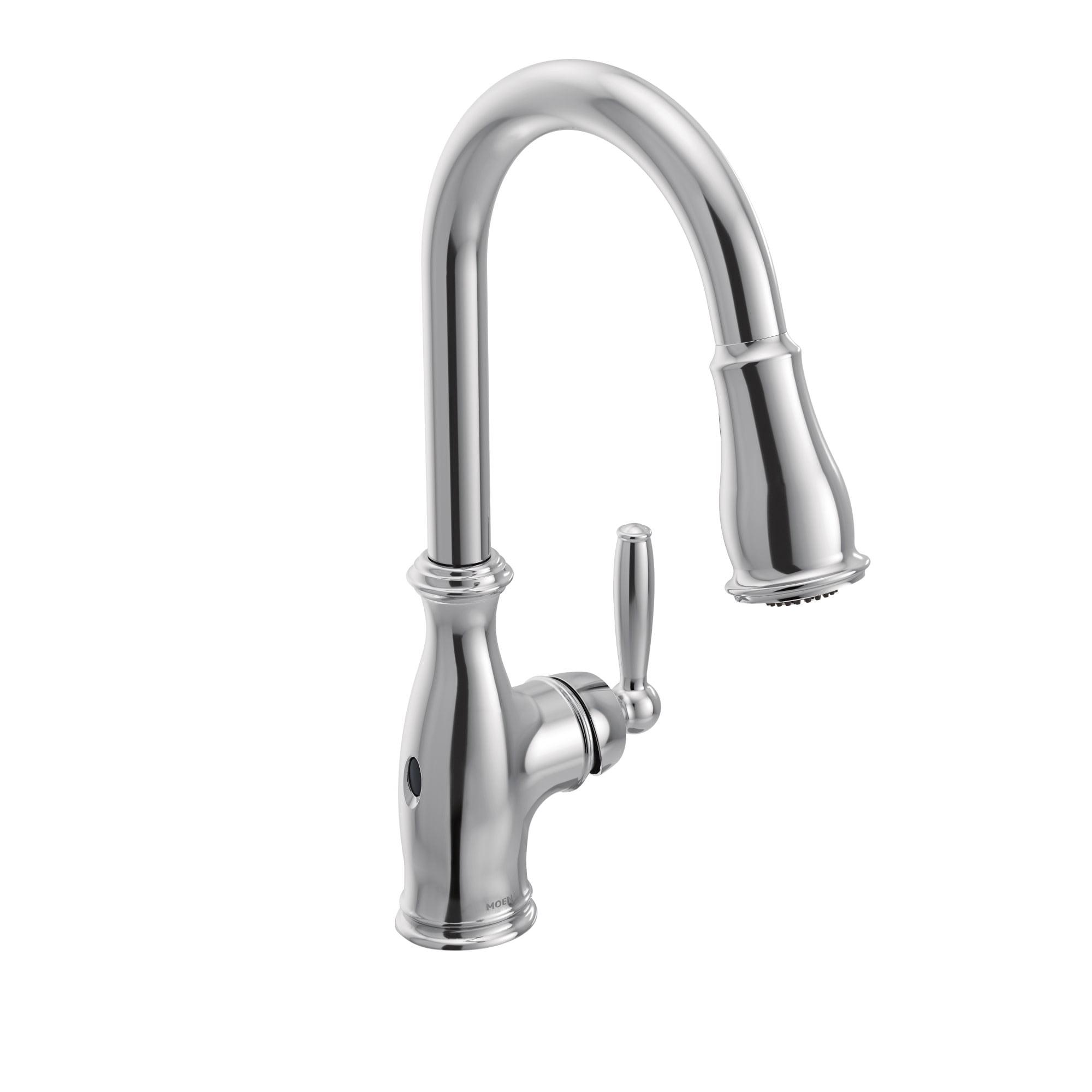 Brantford Pull Down Touchless Single Handle Kitchen Faucet with MotionSense Wave and Power Clean Spray