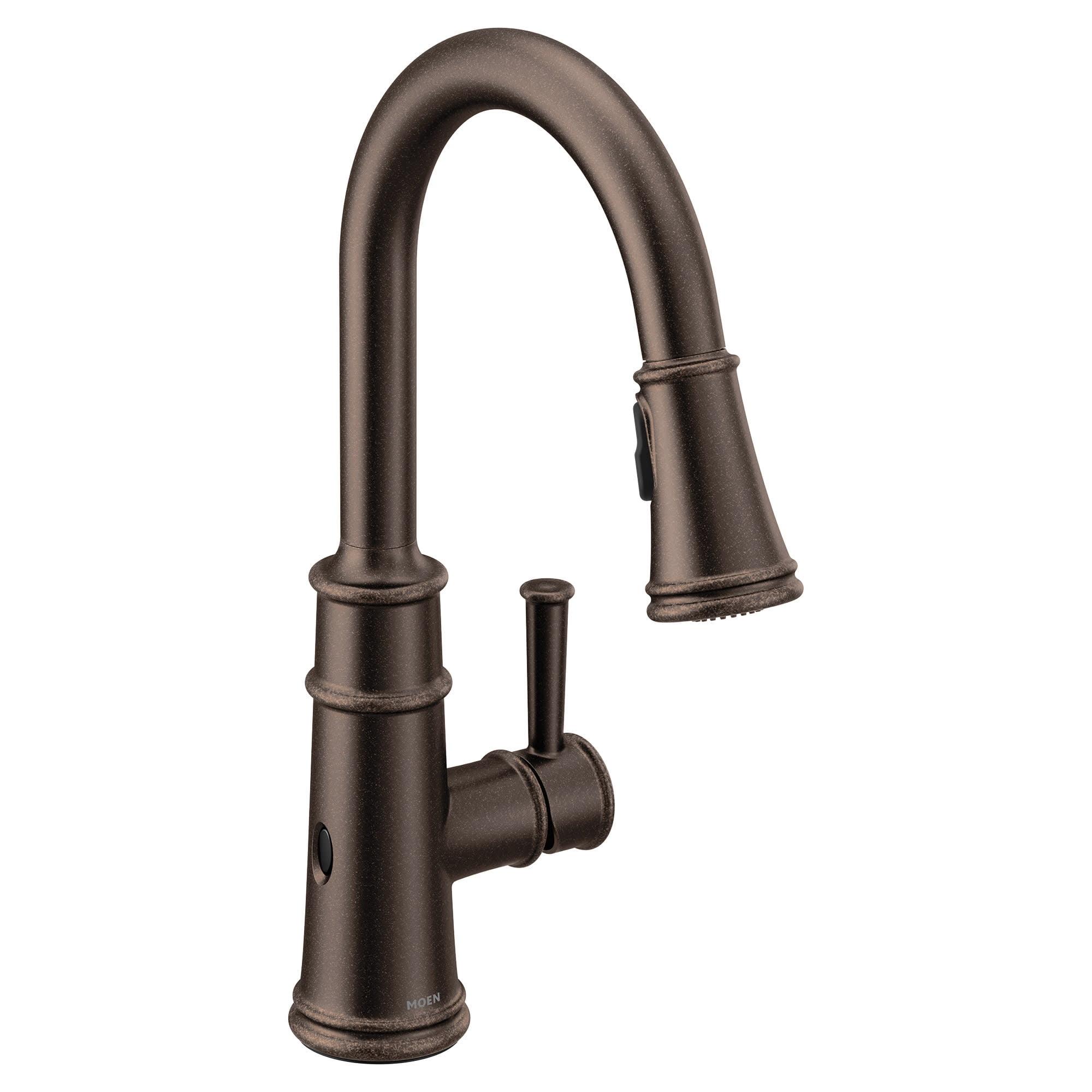 Classic Bronze 15'' High-Arc Pulldown Kitchen Faucet with MotionSense