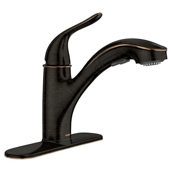 Moen Moen Brecklyn Single-Handle Pull-Out Sprayer Kitchen Faucet with Power Clean Technology 87557BRB