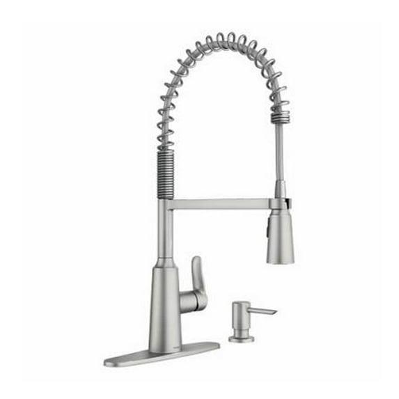 Edwyn 87807SRS One-Handle Pre-Rinse Spring Pulldown Kitchen Faucet