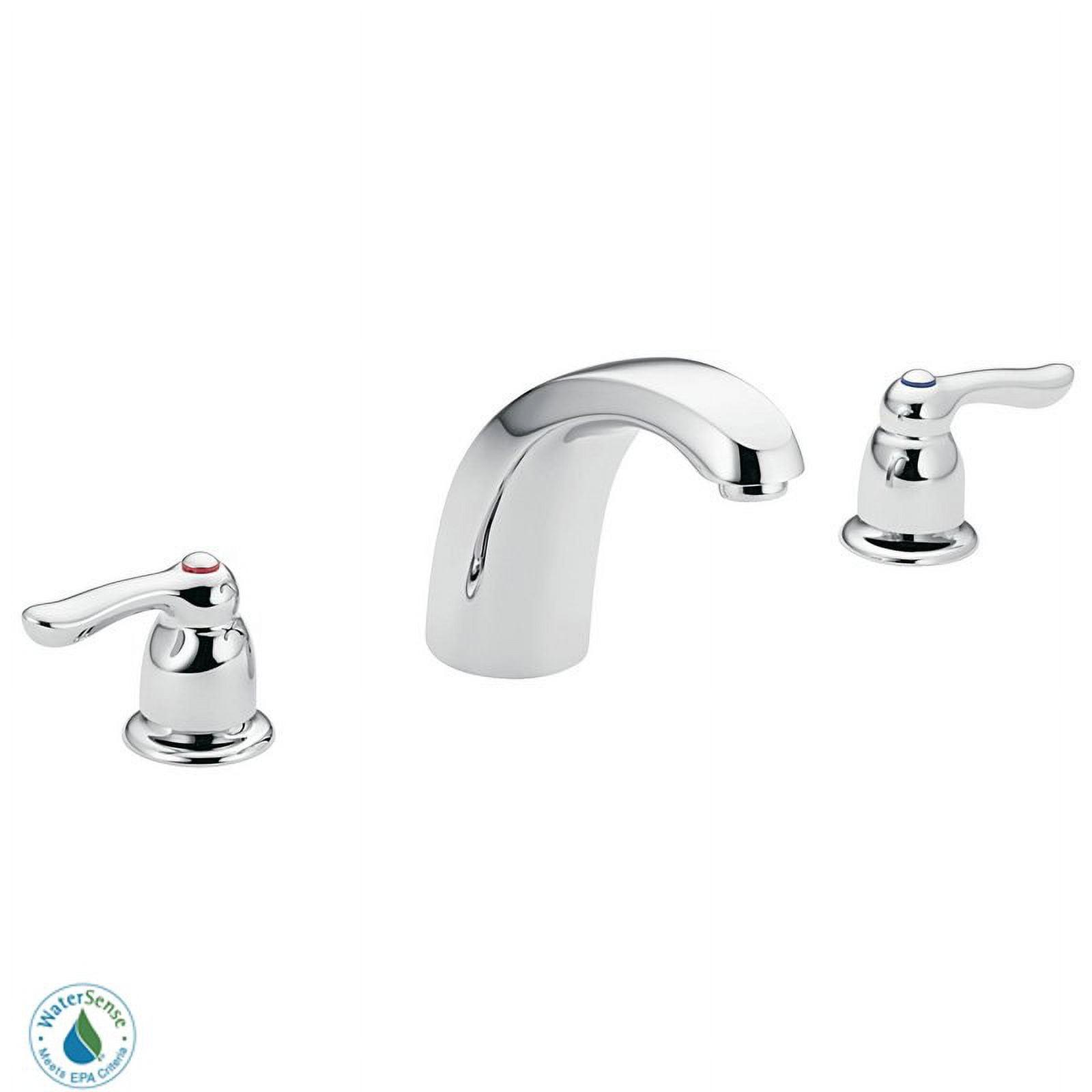 Eco-Friendly Chrome Widespread Bathroom Faucet with Diverter