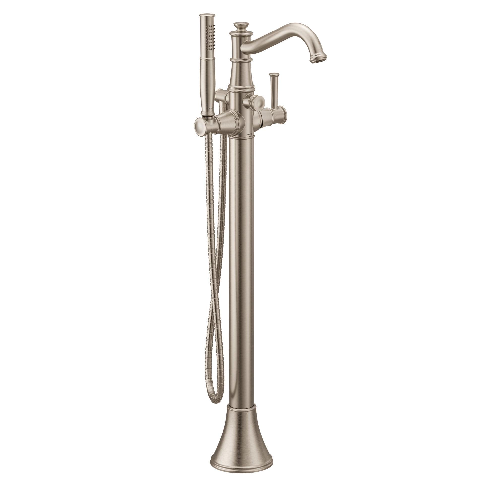 Belfield Single Handle Floor Mounted Freestanding Tub Filler with Handshower