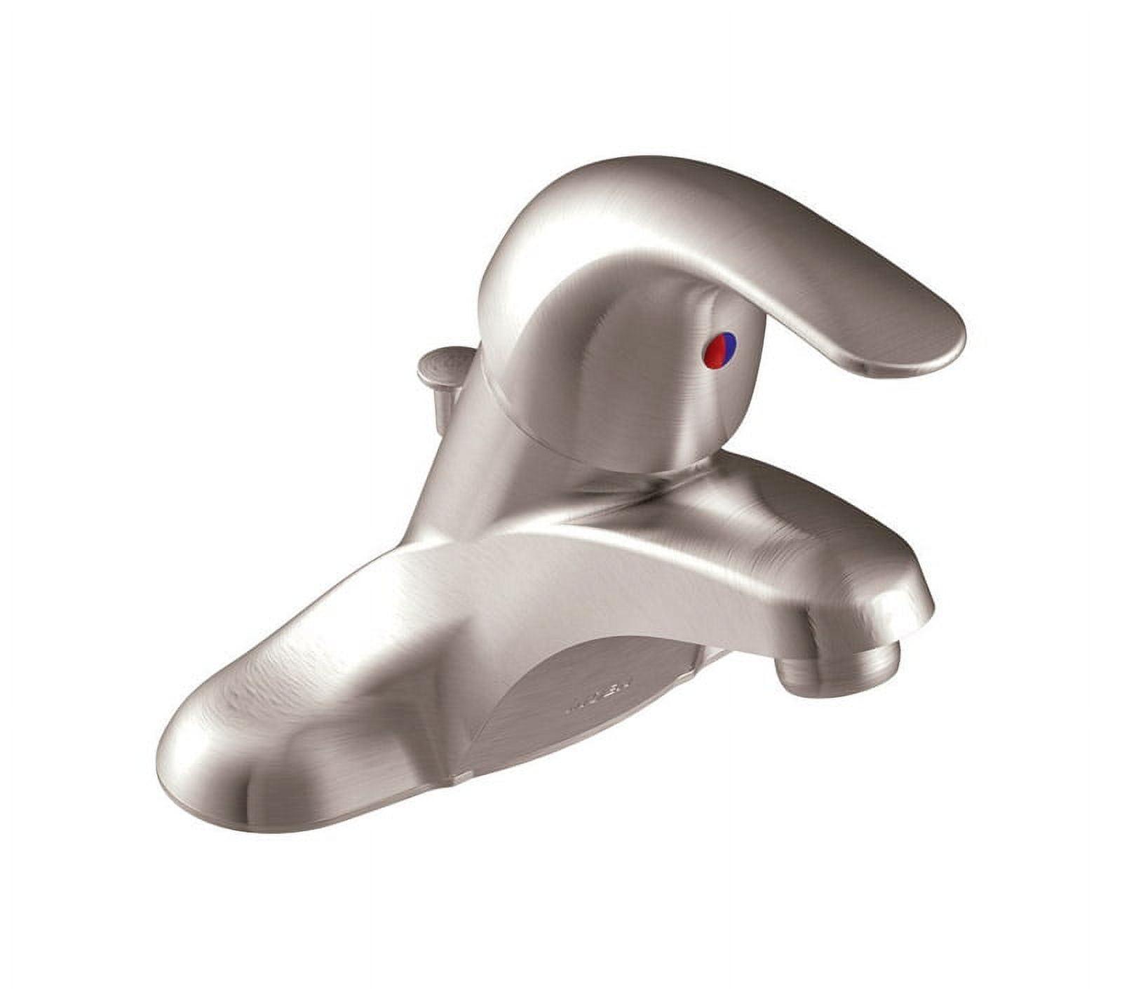 Adler Traditional Low Arc Brushed Nickel Bathroom Faucet