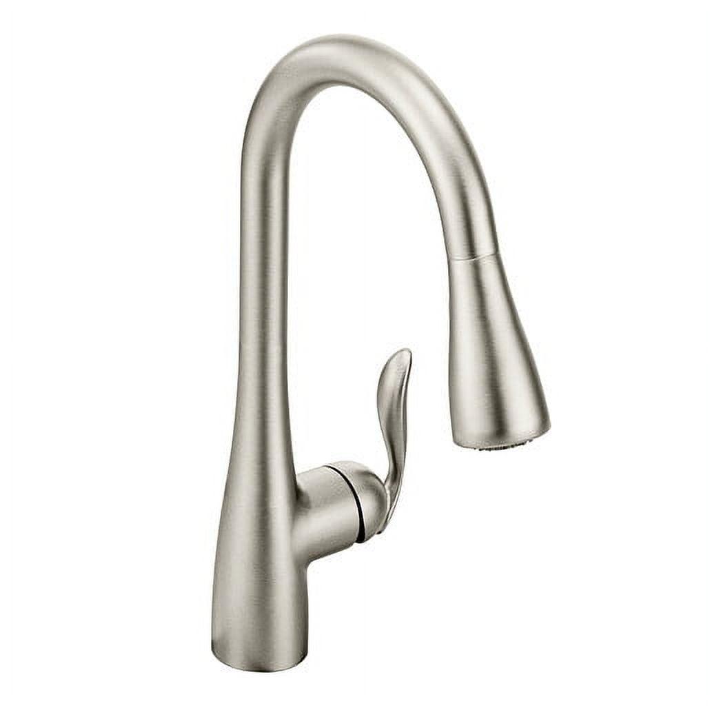 Moen Arbor One Handle Pulldown Kitchen Faucet Featuring Power Boost and Reflex