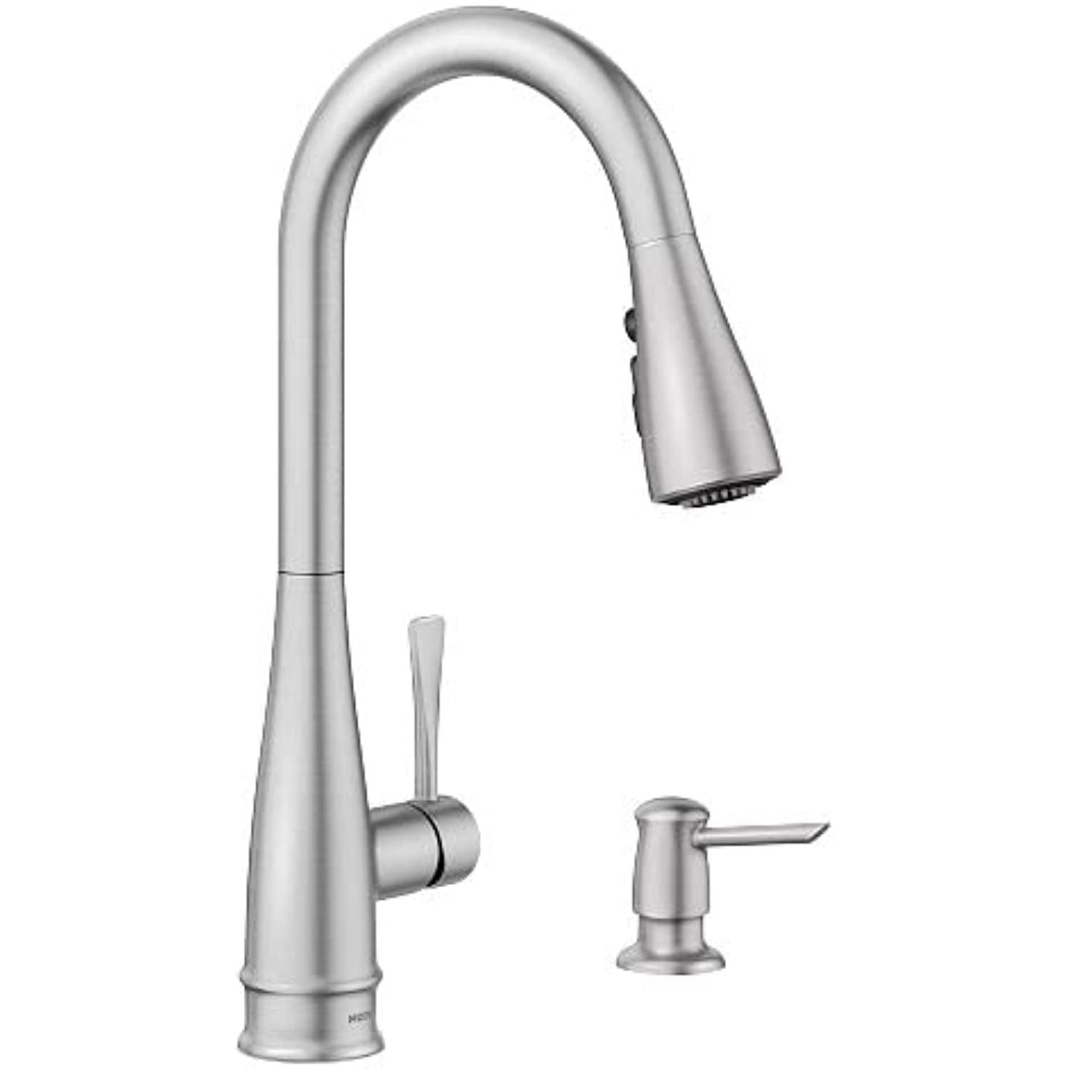 Moen Birchfield Touchless Single-Handle Pull-Down Sprayer Kitchen Faucet in Spot Resist Stainless