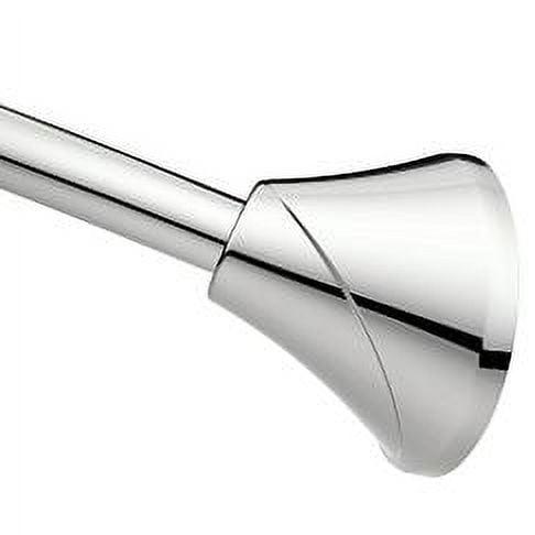 Moen 5-Foot Adjustable Tension Single Curved Shower Curtain Rod