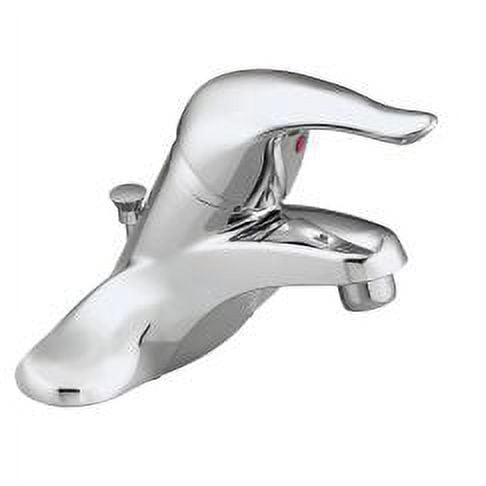 Chrome Centerset Single-Handle Bathroom Faucet with Diverter