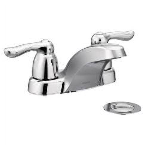 Chrome Centerset Bathroom Faucet with Drain Assembly