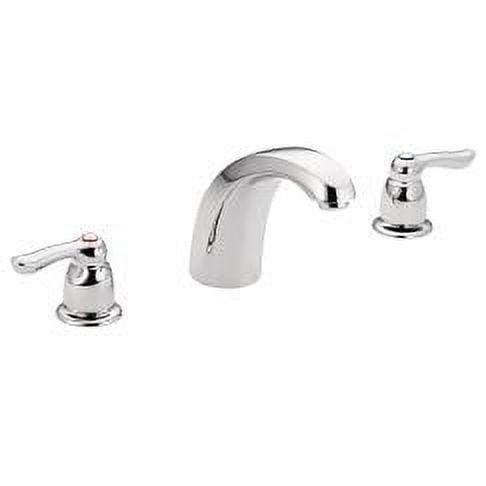 Classic Elegance Chrome Widespread Deck Mounted Faucet