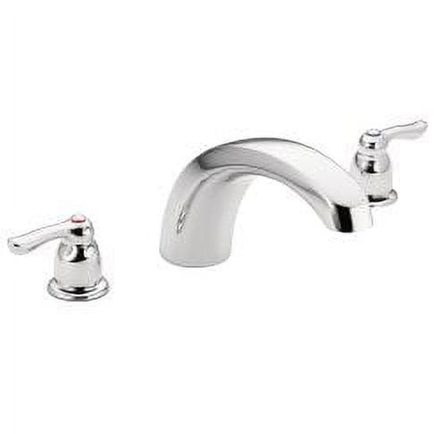 Chrome 2-Handle Deck Mounted Widespread Faucet