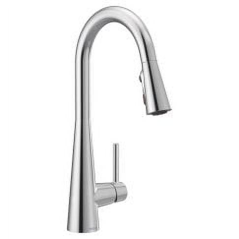 Sleek Pull Down Single Handle Kitchen Faucet with Power Boost Technology and Duralock