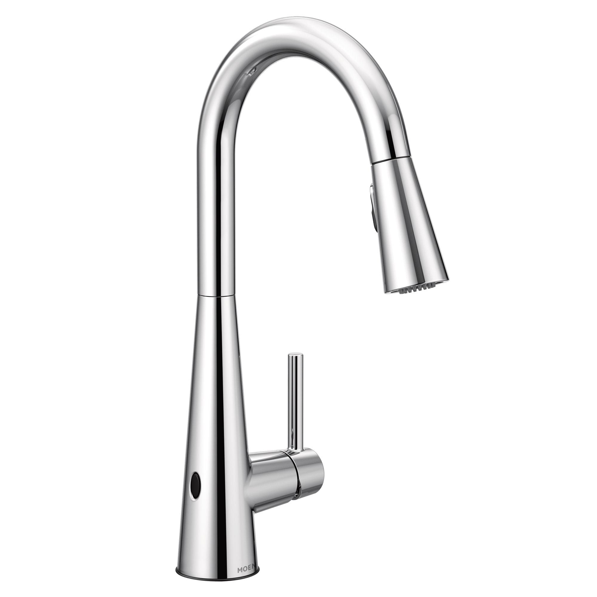 Moen Sleek MotionSense Wave Single Handle Pulldown Kitchen Faucet with Power Clean Technology