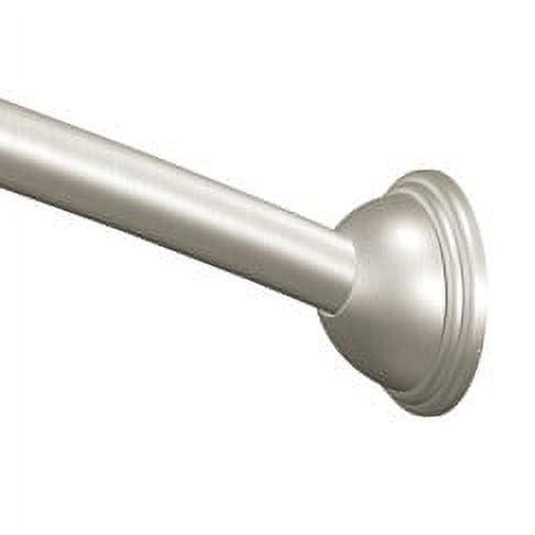 Moen 54-Inch to 72-Inch Adjustable Length Fixed Mount Single Curved Shower Curtain Rod