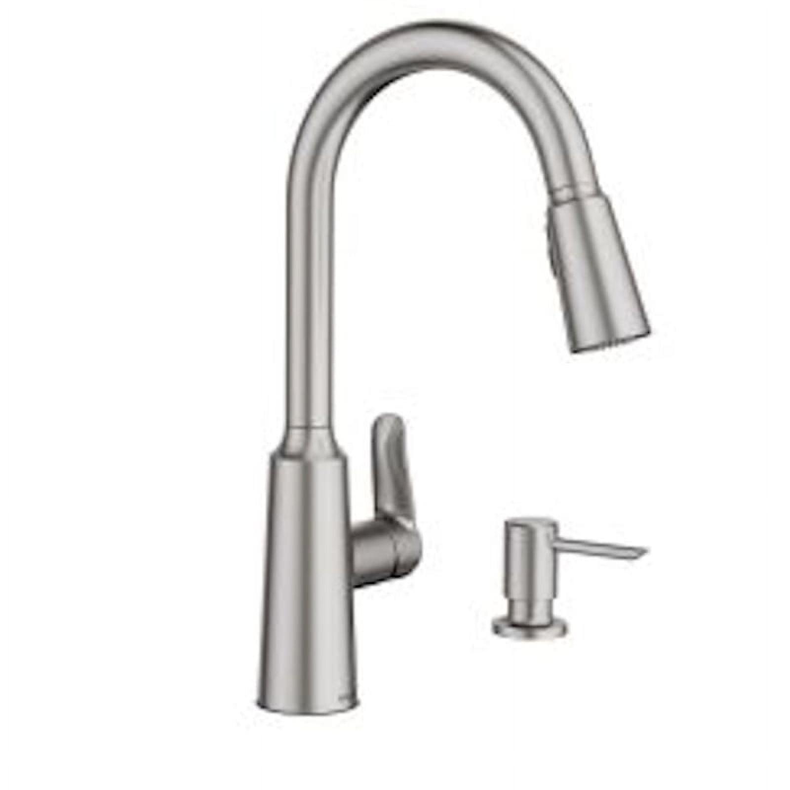 Moen Edwyn One Handle Stainless Steel Pull-Down Kitchen Faucet