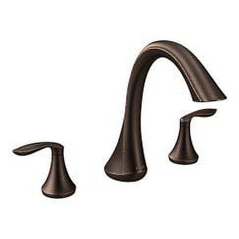 Transitional 9.5" Distressed Bronze Widespread Bathroom Faucet