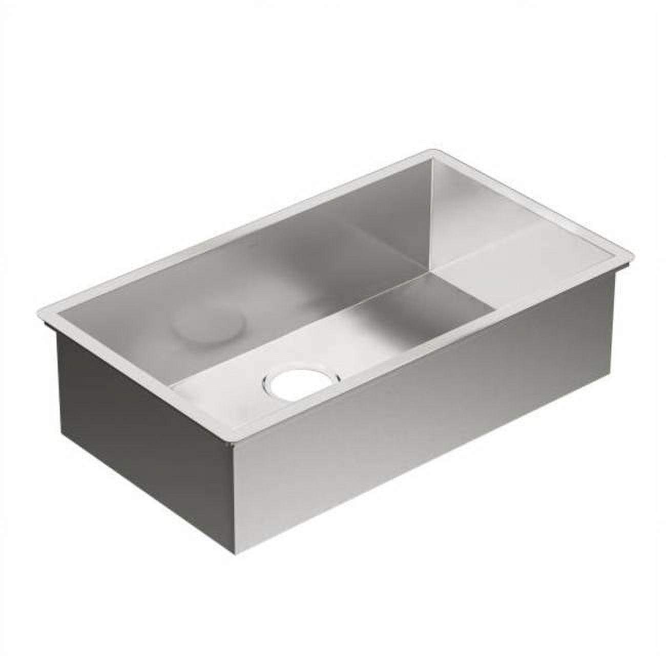 Prep 1800 Series Stainless Steel Undermount 31" x 18" Single Bowl Kitchen Sink
