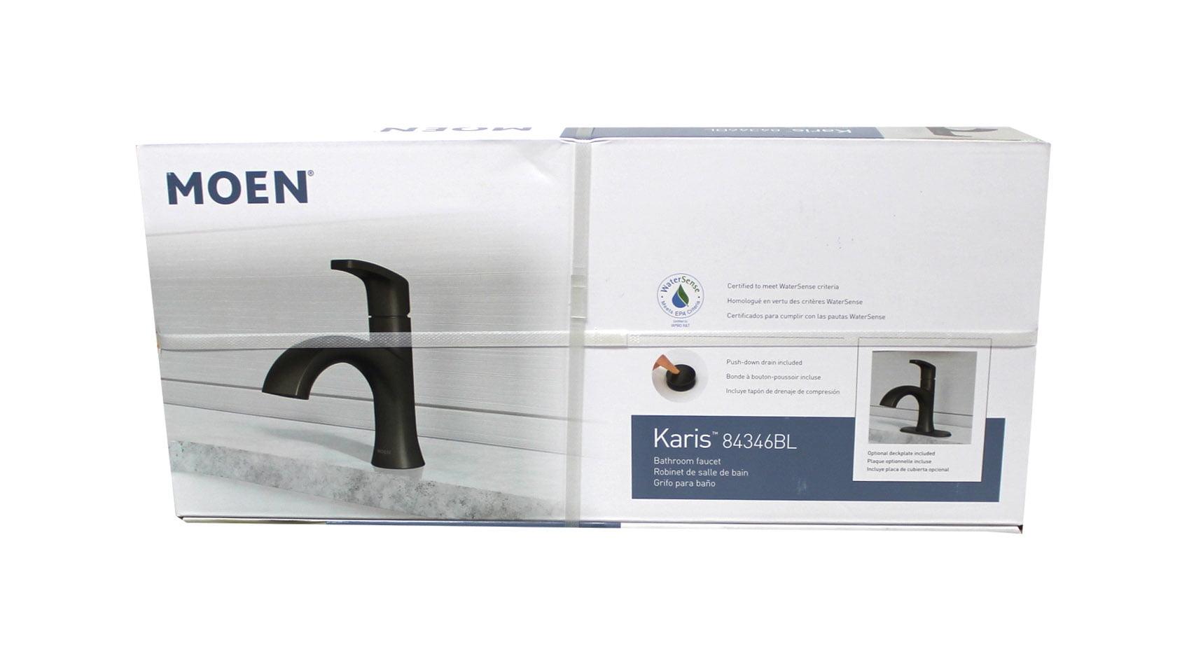 Moen Karis Single Handle Bathroom Faucet (84346BL)