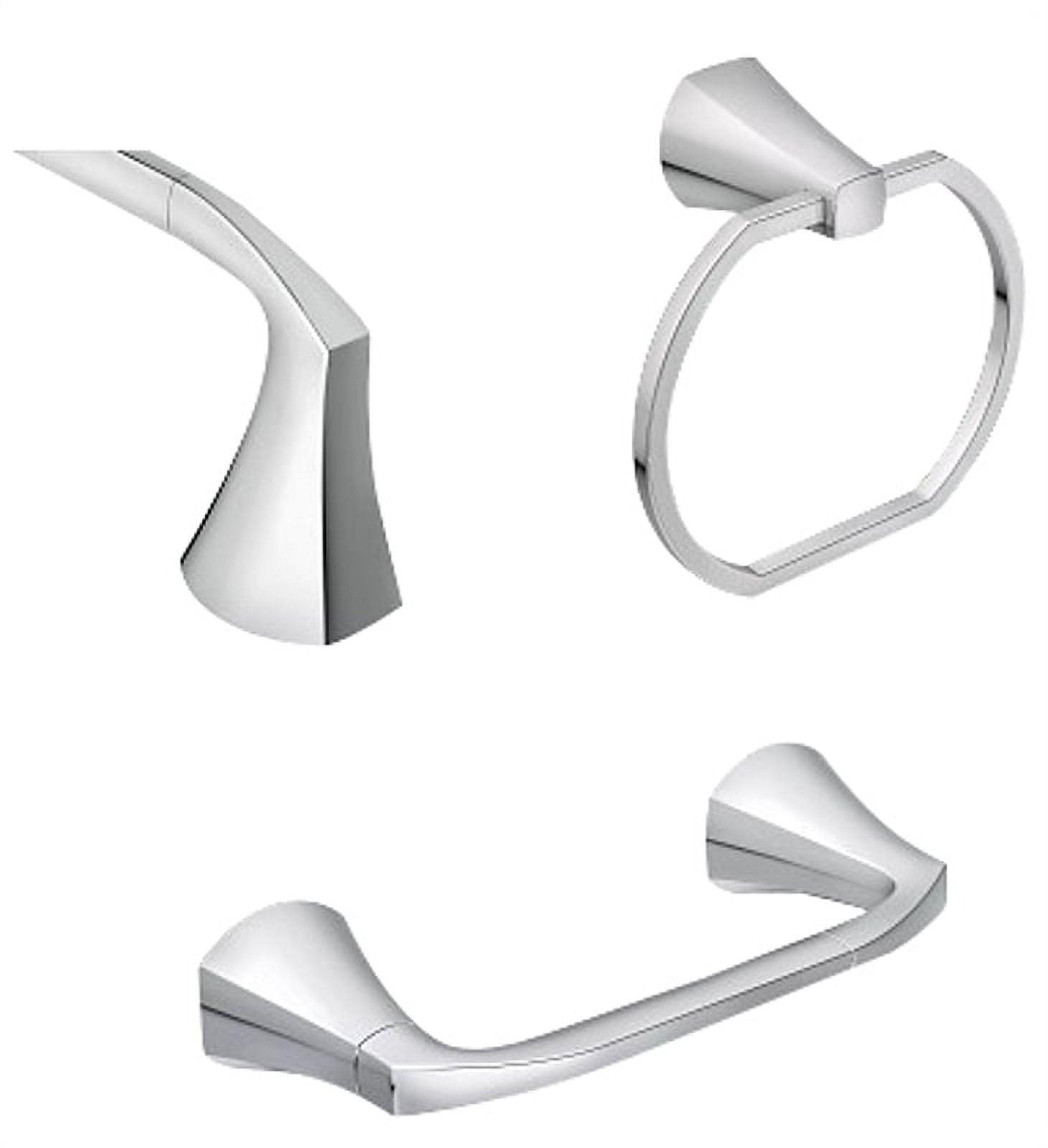 Moen Lindor Chrome Silver Metal Bath Accessory Set