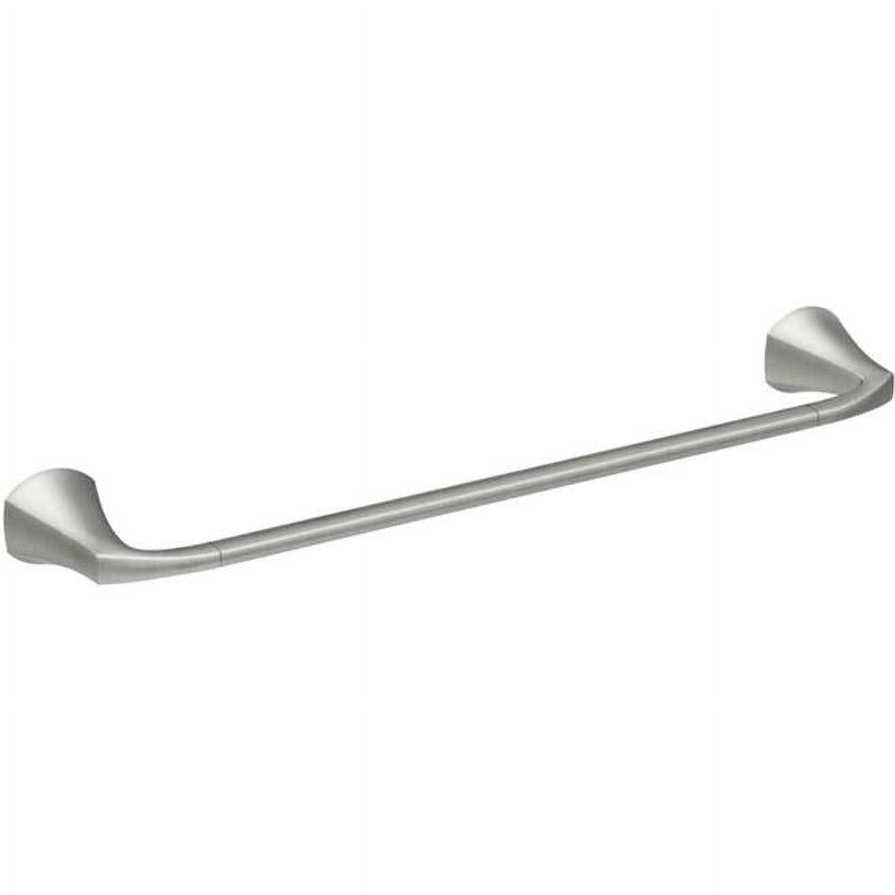 Moen Lindor MY8718BN Towel Bar, 18 in L Rod, Brass/Zinc, Brushed Nickel, Wall Mounting