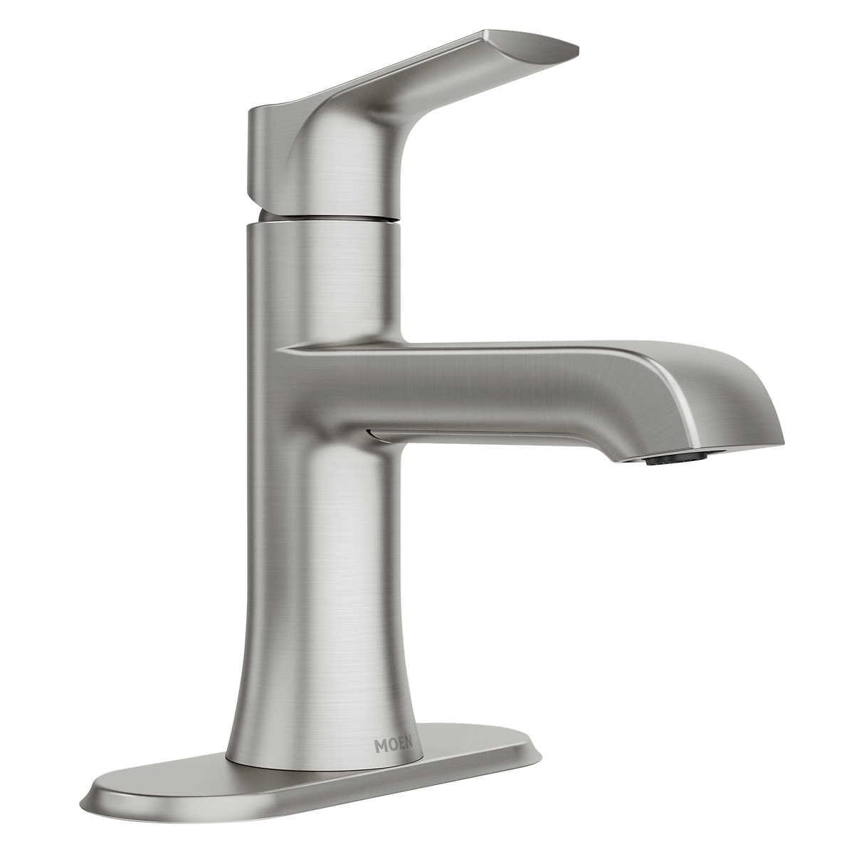 Liso Spot Resist Brushed Nickel Single Handle Bathroom Faucet