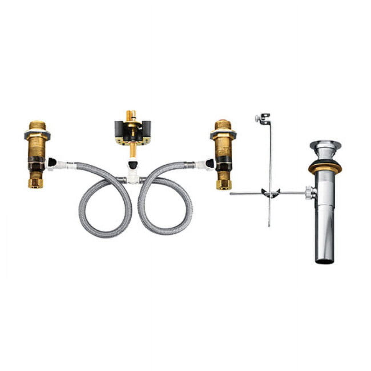 Quick-Connect Widespread Brass Lavatory Rough-In Valve Set