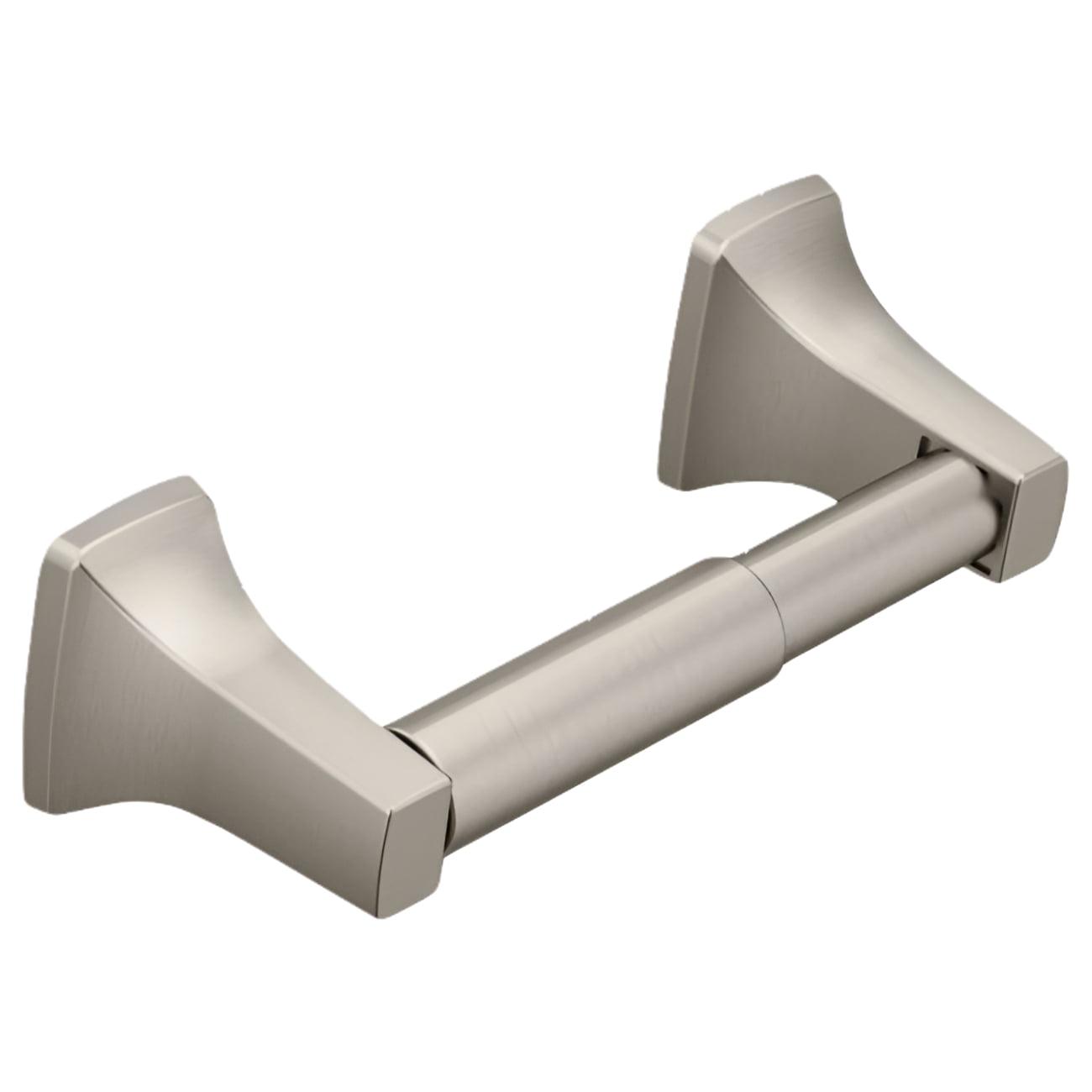 Brushed Nickel Modern Wall Mount Toilet Paper Holder