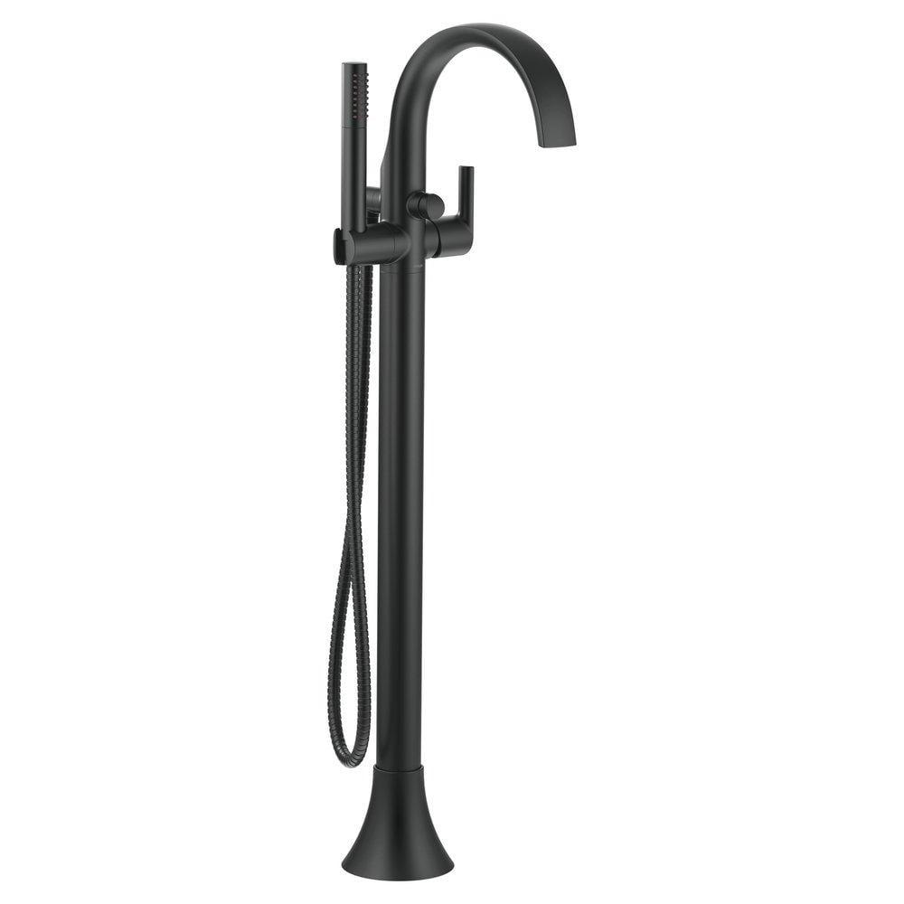 Moen Doux Single Handle Floor Mounted Freestanding Tub Filler with Handshower