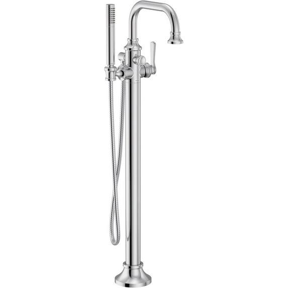 Colinet Single Handle Floor Mounted Clawfoot Tub Faucet with Handshower