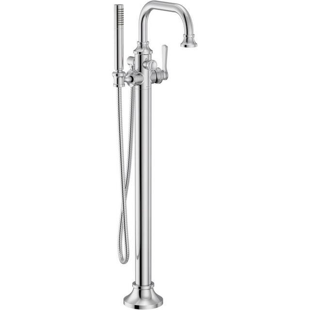 Colinet Single Handle Floor Mounted Clawfoot Tub Faucet with Handshower