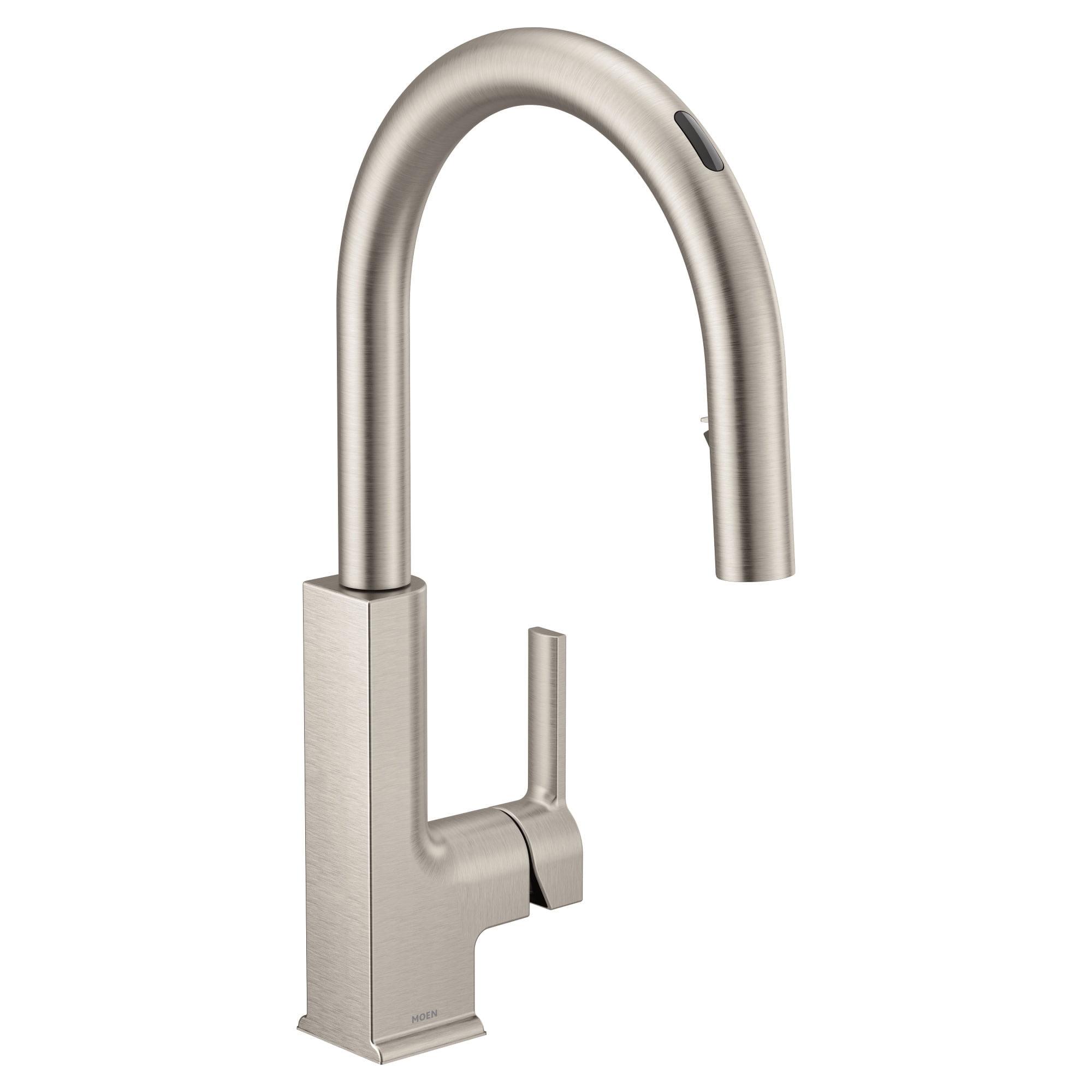 Spot Resist Stainless Modern Kitchen Faucet with Pull-out Spray