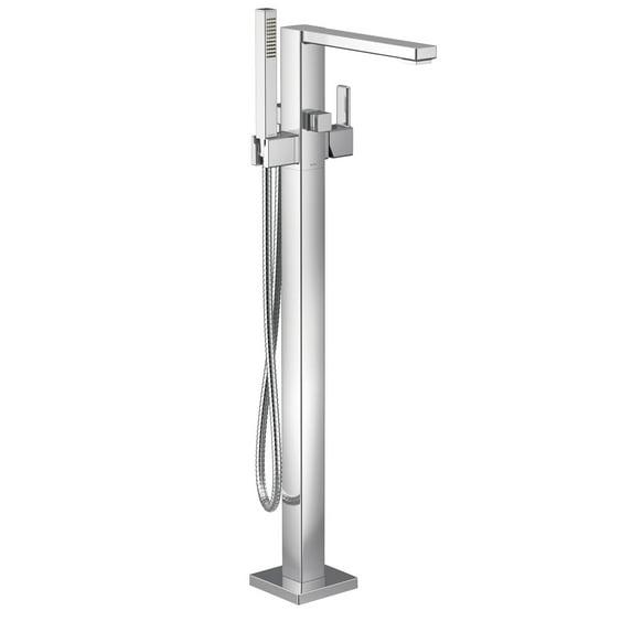 90 Degree Single Handle Floor Mounted Tub with Handshower