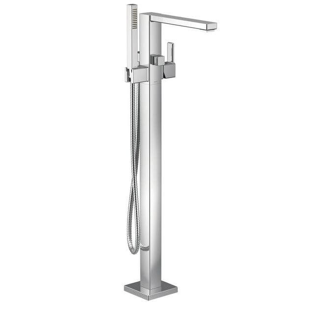 90 Degree Single Handle Floor Mounted Tub with Handshower