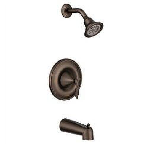 Eva Transitional Distressed Bronze Wall-Mounted Shower Trim Kit