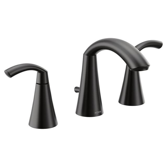 Moen Glyde Widespread Bathroom Faucet with Drain Assembly T6173BL
